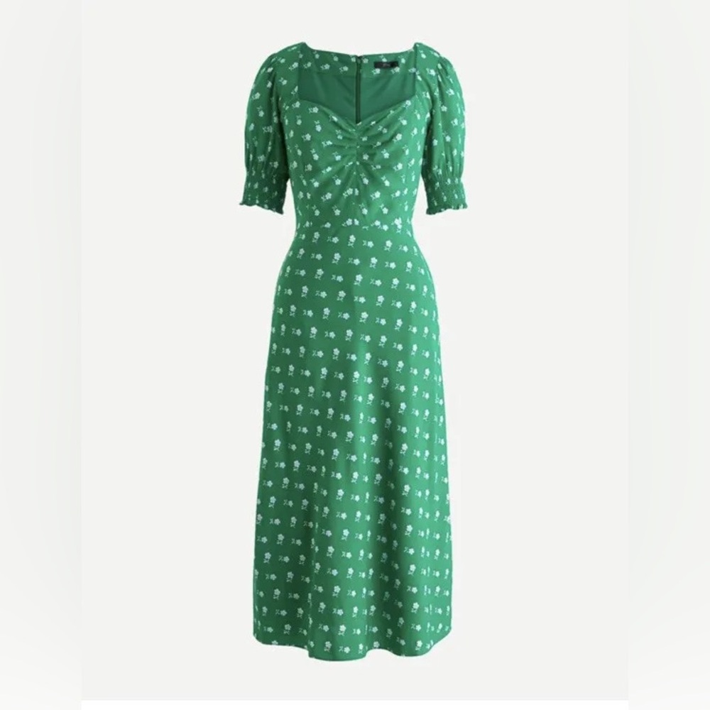 NWT J Crew green dress. Size 8
